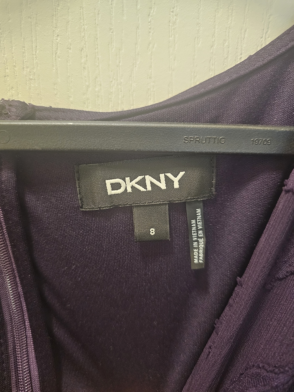 DKNY Deep Purple Zip Hoodie
